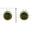 Image 2 : Lot of 2 2020 Canadian United Nations Loon Dollars. Includes Colourized and Regular. Both BU, from a