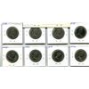 Image 2 : Lot of 8 Canadian 50 Cents: 1972, 1974, 1975, 1976, 1978 Square Jewels, 1979, 1981, & 1982. All coin