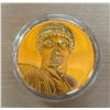 Image 1 : Apollo. From the Ancient Greece medals series. A beautiful gold-plated bronze medal measuring 50mm i