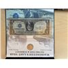 Image 2 : Washington’s Last Year Silver Coin & Currency Set. Includes U.S. 1964 90% Silver Quarter and 1957 $1