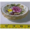 Image 2 : 4 Heritage Regency bone china collection saucers with flower design