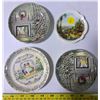 Image 1 : 4 saucers - 2 made by John Bros in England, 1 by Lord Nelson Ware England, 1 Myott England
