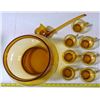 Image 2 : Retro punch bowl set wirth 7 glasses & 1 ladle