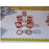 Image 1 : 5 wine goblets with leaf pattern