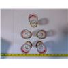 Image 2 : 5 wine goblets with leaf pattern