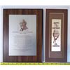 Image 1 : KFC rare plaque Colonel sanders 1890-1980, Ribbon celebrating his 75th birthday