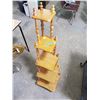 Image 1 : 5 shelf decorator corner stand 51" tall