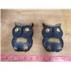 Image 1 : 2 chalkware owls