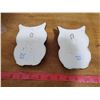 Image 2 : 2 chalkware owls