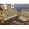 Image 1 : wicker chair & love seat