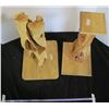 Image 2 : 2 Twisted Wooden Stands
