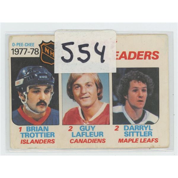 1977-78 OPC Assists Leader Darryl Sittler