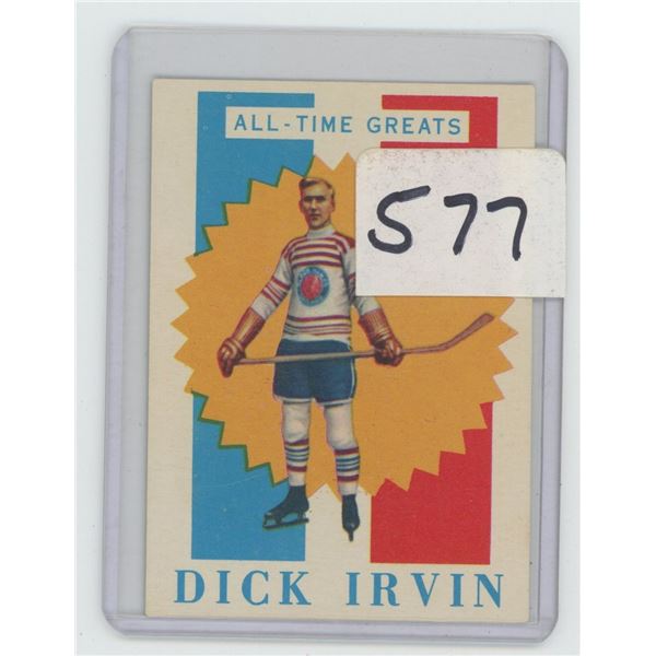 1960-61 Topps Dick Irvin Card