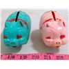 Image 4 : 2 - Reliable Pig Piggy Banks 1950 - 5" each