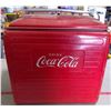 Image 1 : Coca Cola 1950's Antique Red Metal Cooler with Tray