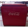 Image 3 : Coca Cola 1950's Antique Red Metal Cooler with Tray