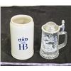 Image 1 : HB Mug (West Germany) & Glass Deer Scene Mug w/ Lid