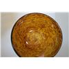 Image 2 : Round Glass Brown Swirl Pattern Bowl, 8" Diameter