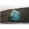 Image 1 : Hand Blown Blue Glass Fishermans Net Marker