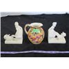 Image 1 : Royal Art Pottery Jug & Pair of German Made Book Ends