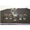 Image 1 : Serving Pitcher and 5 Matching Glasses
