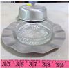 Image 3 : Tin Butter Dish with Glass Inset