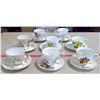 Image 1 : China Cups & Matching Saucers