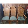 Image 1 : 6 dining chairs 2 w/ arms 44"H back