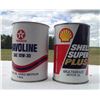 Image 1 : Texaco And Shell Full Litres
