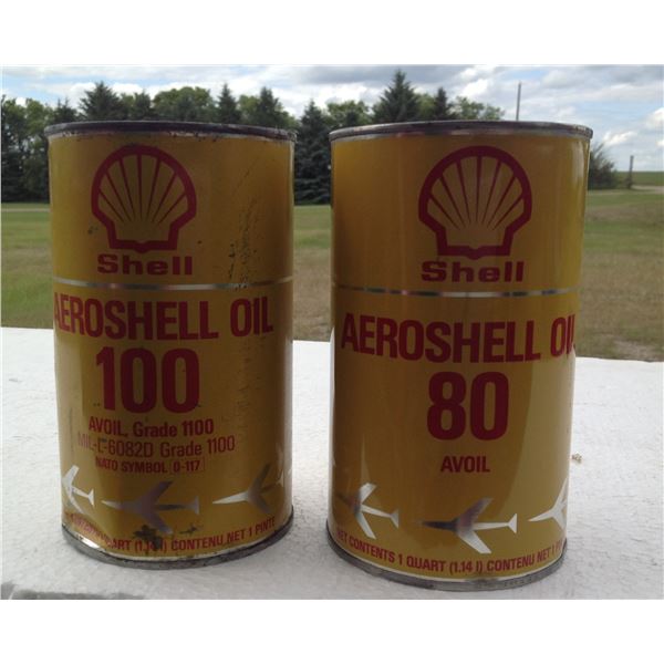 (2) Different Weight Shell Aeroshell Oil