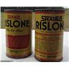 Image 1 : (2) Shaler Ristone Oil Additive Early (One Has Solder Seam A)