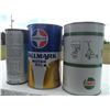 Image 2 : (3) Oil Tins (2 Full)