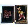 Image 1 : 2 Framed Velour Prints