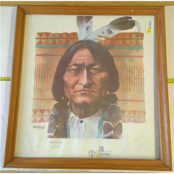 Framed Print - First Date of Issue - some damage to frame
