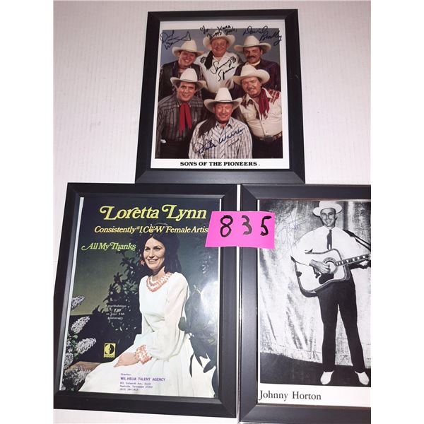 3 Country Western pics 2 signed