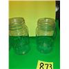 Image 2 : Box of old embossed jars