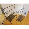 Image 1 : 2 retro 1950's steel magazine racks