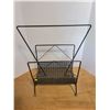 Image 3 : 2 retro 1950's steel magazine racks