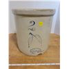 Image 1 : 2 gallon "Union Stoneware" crock, chip on bottom see photos