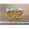 Image 1 : Pink depression glass salt & pepper shakers