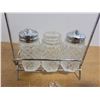 Image 2 : glass condiment S&P shakers tableside