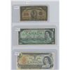 Image 1 : 1923 25 Cent & 1917 One Dollar & 1973 One Dollar Canadian Bills