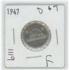 Image 1 : 1947 Canadian 5 Cent Coin