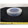 Image 1 : 4 Decorative Blue Glass Plates