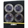 Image 2 : 4 Decorative Blue Glass Plates