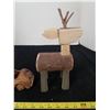Image 7 : Wooden Car (Bumper Loose) & Deer