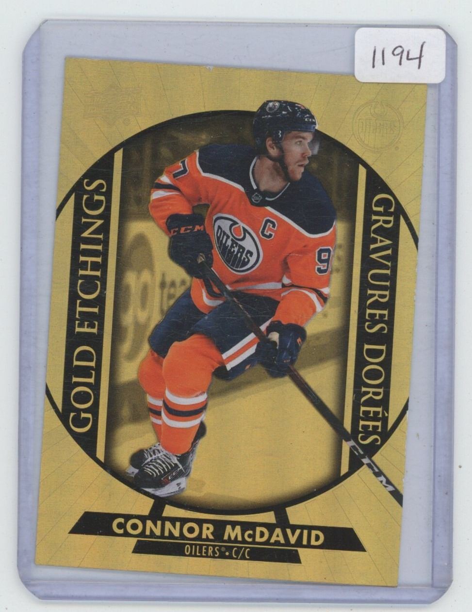 Connor McDavid Tim Hortons Collectors Series Card