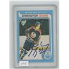Image 1 : Autographed Wayne Gretzky OpeeChee Rookie Card