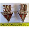 Image 2 : 2 - 350 CU.IN.8 Emblems