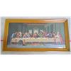 Image 1 : Large Wooden Framed Print of "The Last Supper"